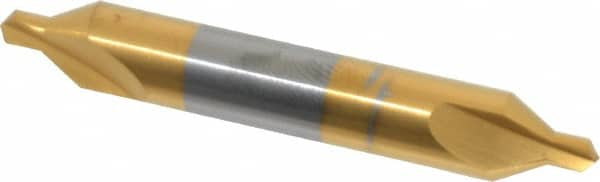 Hertel - #4 Plain Cut 60° Incl Angle Solid Carbide Combo Drill & Countersink - All Tool & Supply