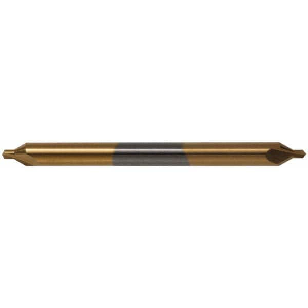 Hertel - #6 Plain Cut 60° Incl Angle Solid Carbide Combo Drill & Countersink - All Tool & Supply