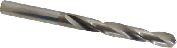 Hertel - Letter K 118° Solid Carbide Jobber Drill - Bright Finish, Right Hand Cut, Spiral Flute, Straight Shank, 3-1/2" OAL, Standard Point - All Tool & Supply