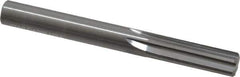 Hertel - 3/8" Solid Carbide 6 Flute Chucking Reamer - Straight Flute, 3/8" Straight Shank, 1-1/4" Flute Length, 3-1/2" OAL - All Tool & Supply