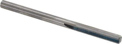 Hertel - #8 Solid Carbide 4 Flute Chucking Reamer - Straight Flute, 0.199" Straight Shank, 1" Flute Length, 3" OAL - All Tool & Supply