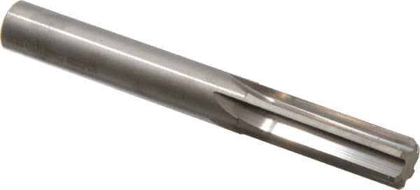 Hertel - 12.5mm Solid Carbide 6 Flute Chucking Reamer - Straight Flute, 0.4921" Straight Shank, 1-1/2" Flute Length, 4" OAL - All Tool & Supply