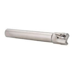 Seco - 1-1/4" Cut Diam, 0.669" Max Depth of Cut, 1" Shank Diam, 7.68" OAL, Indexable Square Shoulder End Mill - XO.X 1806.. Inserts, Cylindrical Shank, 90° Lead Angle, Through Coolant, Series Power Turbo - All Tool & Supply