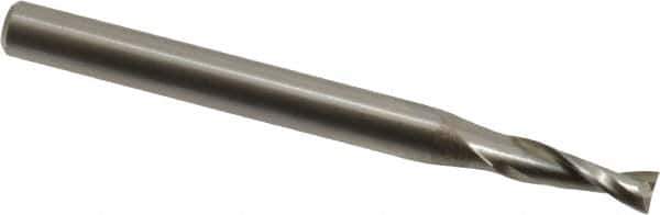 Onsrud - 3/16" Cutting Diam x 5/8" Length of Cut, 2 Flute, Upcut Spiral Router Bit - Uncoated, Right Hand Cut, High Speed Steel, 2-7/8" OAL x 1/4" Shank Diam, Double Edge, 19 to 32° Helix Angle - All Tool & Supply