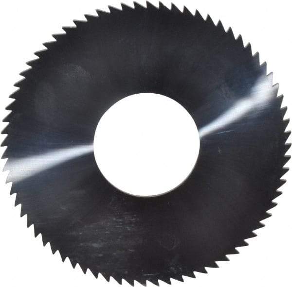 Made in USA - 2-3/4" Diam x 0.072" Blade Thickness x 1" Arbor Hole Diam, 72 Tooth Slitting and Slotting Saw - Arbor Connection, Solid Carbide, Concave Ground - All Tool & Supply