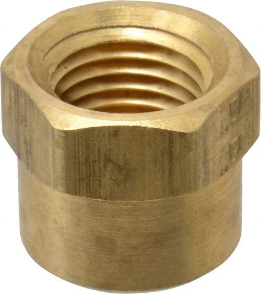 Parker - 1/4 Female Thread, Brass Industrial Pipe End Cap - FNPTF, 1,000 psi - All Tool & Supply