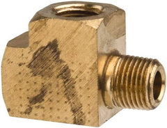 Parker - 1/8 Male Thread x 1/8 Female Thread, Brass Industrial Pipe Street Tee - MNPTF x FNPTF, 1,000 psi - All Tool & Supply