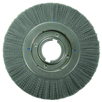 14" Diameter - Extra High Density Crimped Filament Wheel Brush - 0.055/120 Grit - 2" Arbor - All Tool & Supply