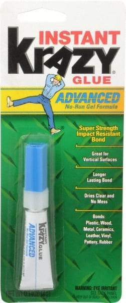 Elmer's - 0.14 oz Tube Clear Instant Adhesive - 1 min Working Time, Bonds to Ceramic, Leather, Metal, Plastic, Porcelain, Rubber, Vinyl & Wood - All Tool & Supply