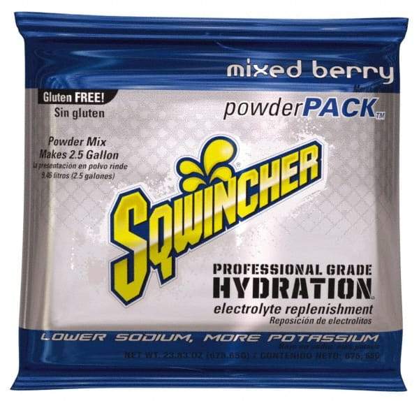 Sqwincher - 23.83 oz Pack Mixed Berry Activity Drink - Powdered, Yields 2.5 Gal - All Tool & Supply