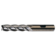 ‎1-1/4″ × 1-1/4″ × 2″ × 4-1/2″ RHS / RHC HSS-CO 8% (M42) Cobalt, Single End, 4-Flute, Center Cutting End Mill - TiCN