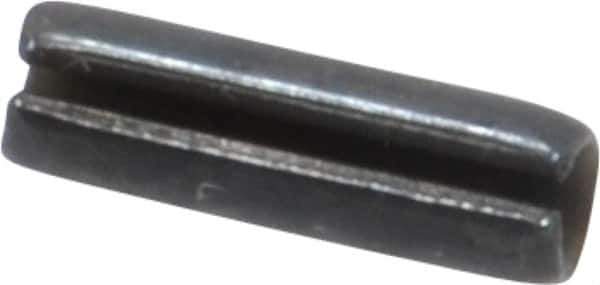 Made in USA - 3/32" Diam x 5/16" Long Slotted Spring Pin - Grade 1070-1090 Alloy Steel, Black Oxide Finish - All Tool & Supply