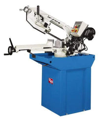 Enco - 9-3/8 x 6-1/4" Max Capacity, Manual Geared Head Horizontal Bandsaw - 138 & 276 SFPM Blade Speed, 220 Volts, 45 & 60°, 1.5 hp, 3 Phase - All Tool & Supply