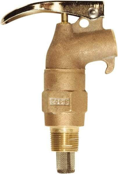 Justrite - 3/4" NPT Brass Rigid Drum Faucet - FM Approved, Internal Arrester, Self Closing - All Tool & Supply