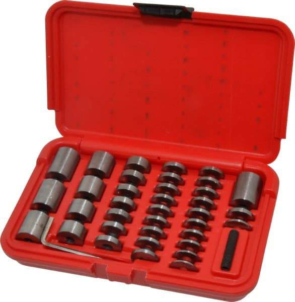 SPI - 36 Piece, 0.05 to 1", Steel Spacer Block Set - Round, 0.0001" Tolerance - All Tool & Supply