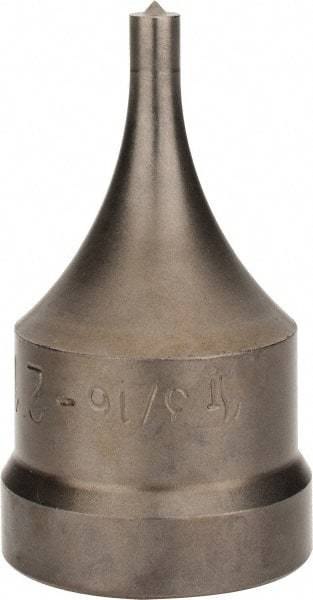 Cleveland Steel Tool - 11/16 Inch Wide Oblong Ironworker Punch - 1-1/4 Inch Body Diameter, 1-1/2 Inch Head Diameter, 3-1/8 Inch Overall Length - All Tool & Supply