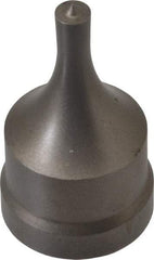 Cleveland Steel Tool - 1/4 Inch Diameter Round Ironworker Punch - 1-1/32 Inch Body Diameter, 1-5/32 Inch Head Diameter, 1-15/16 Inch Overall Length - All Tool & Supply