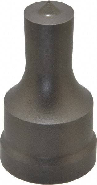 Cleveland Steel Tool - 9/16 Inch Diameter Round Ironworker Punch - 1-1/32 Inch Body Diameter, 1-5/32 Inch Head Diameter, 1-15/16 Inch Overall Length - All Tool & Supply