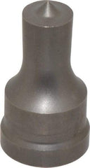 Cleveland Steel Tool - 5/8 Inch Diameter Round Ironworker Punch - 1-1/32 Inch Body Diameter, 1-5/32 Inch Head Diameter, 1-15/16 Inch Overall Length - All Tool & Supply