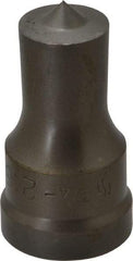 Cleveland Steel Tool - 3/4 Inch Diameter Round Ironworker Punch - 1-1/32 Inch Body Diameter, 1-5/32 Inch Head Diameter, 1-15/16 Inch Overall Length - All Tool & Supply