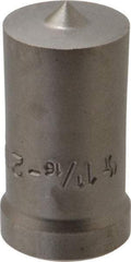 Cleveland Steel Tool - 1-1/16 Inch Diameter Round Ironworker Punch - 1-1/32 Inch Body Diameter, 1-5/32 Inch Head Diameter, 1-15/16 Inch Overall Length - All Tool & Supply