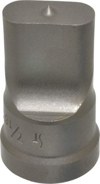 Cleveland Steel Tool - 7/16 Inch Wide Oblong Ironworker Punch - 1-1/32 Inch Body Diameter, 1-5/32 Inch Head Diameter, 1-15/16 Inch Overall Length - All Tool & Supply