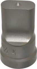 Cleveland Steel Tool - 7/16 Inch Wide Oblong Ironworker Punch - 1-1/32 Inch Body Diameter, 1-5/32 Inch Head Diameter, 1-15/16 Inch Overall Length - All Tool & Supply