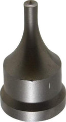 Cleveland Steel Tool - 1/4 Inch Diameter Round Ironworker Punch - 1-1/16 Inch Body Diameter, 1-7/32 Inch Head Diameter, 2-1/8 Inch Overall Length - All Tool & Supply