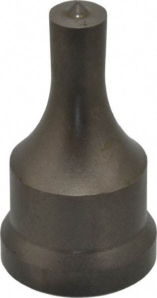 Cleveland Steel Tool - 7/16 Inch Diameter Round Ironworker Punch - 1-1/16 Inch Body Diameter, 1-7/32 Inch Head Diameter, 2-1/8 Inch Overall Length - All Tool & Supply