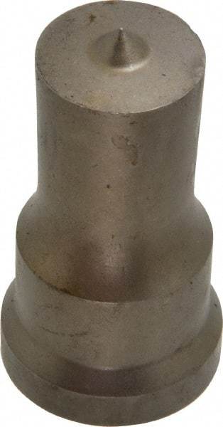 Cleveland Steel Tool - 7/8 Inch Diameter Round Ironworker Punch - 1-1/16 Inch Body Diameter, 1-7/32 Inch Head Diameter, 2-1/8 Inch Overall Length - All Tool & Supply