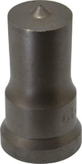 Cleveland Steel Tool - 15/16 Inch Diameter Round Ironworker Punch - 1-1/16 Inch Body Diameter, 1-7/32 Inch Head Diameter, 2-1/8 Inch Overall Length - All Tool & Supply