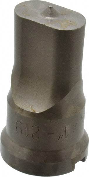 Cleveland Steel Tool - 9/16 Inch Wide Oblong Ironworker Punch - 1-1/16 Inch Body Diameter, 1-7/32 Inch Head Diameter, 2-1/8 Inch Overall Length - All Tool & Supply