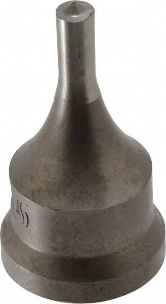 Cleveland Steel Tool - 9/32 Inch Diameter Round Ironworker Punch - 1-1/16 Inch Body Diameter, 1.24 Inch Head Diameter, 2-3/16 Inch Overall Length - All Tool & Supply