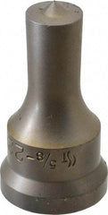 Cleveland Steel Tool - 5/8 Inch Diameter Round Ironworker Punch - 1-1/16 Inch Body Diameter, 1.24 Inch Head Diameter, 2-3/16 Inch Overall Length - All Tool & Supply