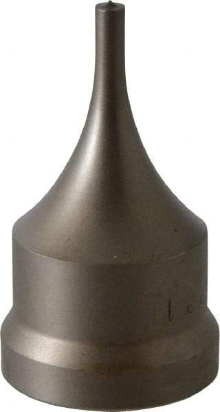 Cleveland Steel Tool - 3/16 Inch Diameter Round Ironworker Punch - 1-7/32 Inch Body Diameter, 1-3/8 Inch Head Diameter, 2-3/8 Inch Overall Length - All Tool & Supply