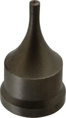 Cleveland Steel Tool - 7/32 Inch Diameter Round Ironworker Punch - 1-7/32 Inch Body Diameter, 1-3/8 Inch Head Diameter, 2-3/8 Inch Overall Length - All Tool & Supply