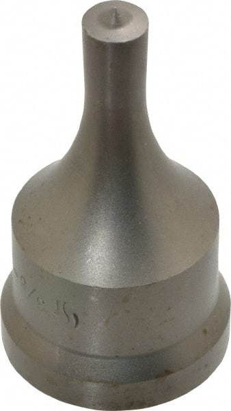 Cleveland Steel Tool - 3/8 Inch Diameter Round Ironworker Punch - 1-7/32 Inch Body Diameter, 1-3/8 Inch Head Diameter, 2-3/8 Inch Overall Length - All Tool & Supply