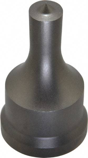 Cleveland Steel Tool - 1/2 Inch Diameter Round Ironworker Punch - 1-7/32 Inch Body Diameter, 1-3/8 Inch Head Diameter, 2-3/8 Inch Overall Length - All Tool & Supply