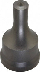 Cleveland Steel Tool - 1/2 Inch Diameter Round Ironworker Punch - 1-7/32 Inch Body Diameter, 1-3/8 Inch Head Diameter, 2-3/8 Inch Overall Length - All Tool & Supply