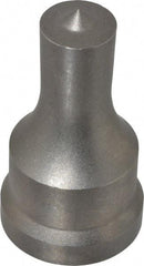 Cleveland Steel Tool - 11/16 Inch Diameter Round Ironworker Punch - 1-7/32 Inch Body Diameter, 1-3/8 Inch Head Diameter, 2-3/8 Inch Overall Length - All Tool & Supply