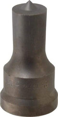 Cleveland Steel Tool - 13/16 Inch Diameter Round Ironworker Punch - 1-7/32 Inch Body Diameter, 1-3/8 Inch Head Diameter, 2-3/8 Inch Overall Length - All Tool & Supply