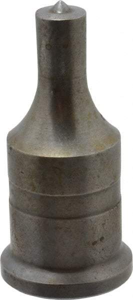 Cleveland Steel Tool - 7/16 Inch Diameter Round Ironworker Punch - 1 Inch Body Diameter, 1-3/16 Inch Head Diameter, 2-7/16 Inch Overall Length - All Tool & Supply