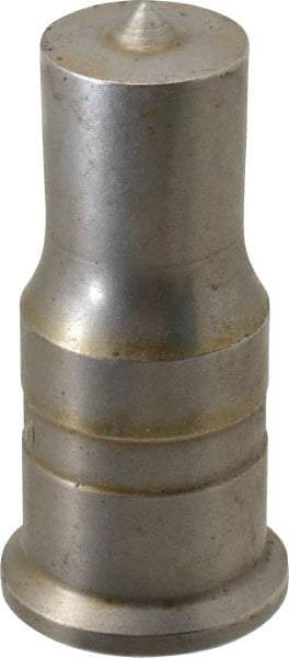 Cleveland Steel Tool - 13/16 Inch Diameter Round Ironworker Punch - 1 Inch Body Diameter, 1-3/16 Inch Head Diameter, 2-7/16 Inch Overall Length - All Tool & Supply