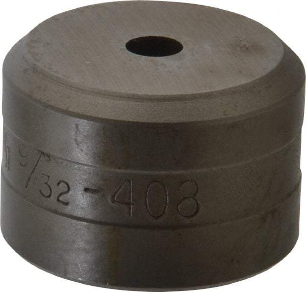 Cleveland Steel Tool - 9/32 Inch Diameter Round Ironworker Die - 1-1/2 Inch Head Diameter, 1 Inch Head Height - All Tool & Supply