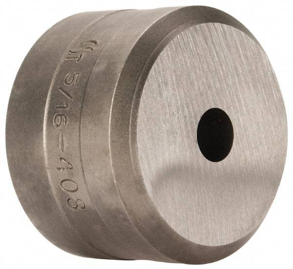 Cleveland Steel Tool - 5/16 Inch Diameter Round Ironworker Die - 1-1/2 Inch Head Diameter, 1 Inch Head Height - All Tool & Supply