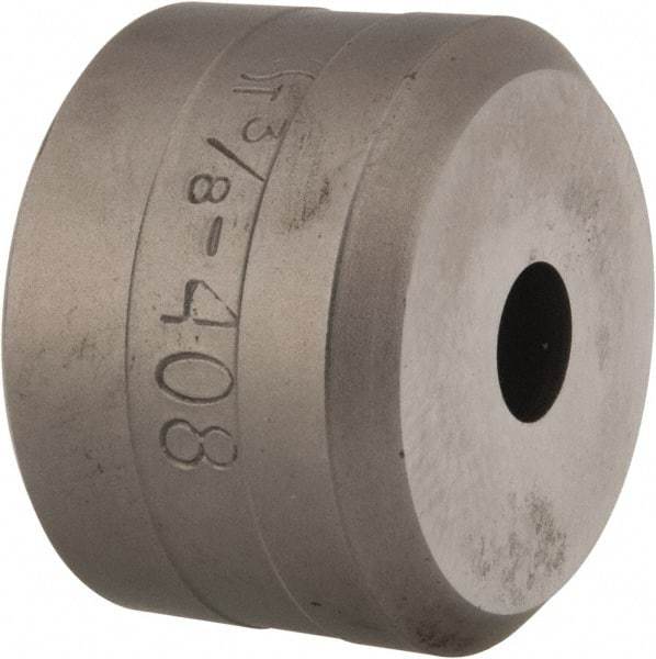 Cleveland Steel Tool - 3/8 Inch Diameter Round Ironworker Die - 1-1/2 Inch Head Diameter, 1 Inch Head Height - All Tool & Supply