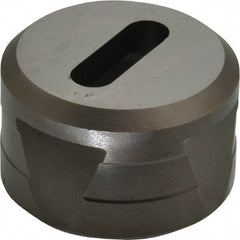 Cleveland Steel Tool - 1-3/32 Inch Long x 11/32 Inch Wide Oblong Ironworker Die - 1-13/16 Inch Head Diameter, 1-1/8 Inch Head Height - All Tool & Supply