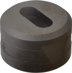 Cleveland Steel Tool - 1-3/32 Inch Long x 15/32 Inch Wide Oblong Ironworker Die - 1-13/16 Inch Head Diameter, 1-1/8 Inch Head Height - All Tool & Supply