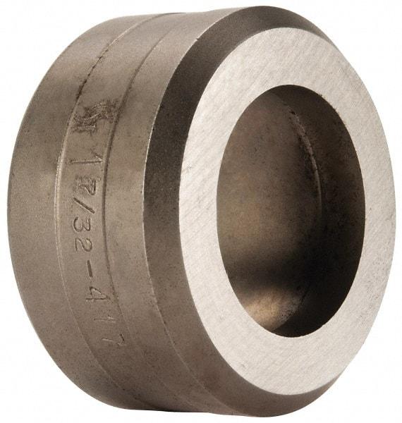 Cleveland Steel Tool - 1-7/32 Inch Diameter Round Ironworker Die - 2 Inch Head Diameter, 1 Inch Head Height - All Tool & Supply