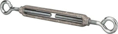 Made in USA - 144 Lb Load Limit, 3/8" Thread Diam, 2-7/8" Take Up, Aluminum Eye & Eye Turnbuckle - 6-7/8" Body Length, 1/4" Neck Length, 11-3/8" Closed Length - All Tool & Supply